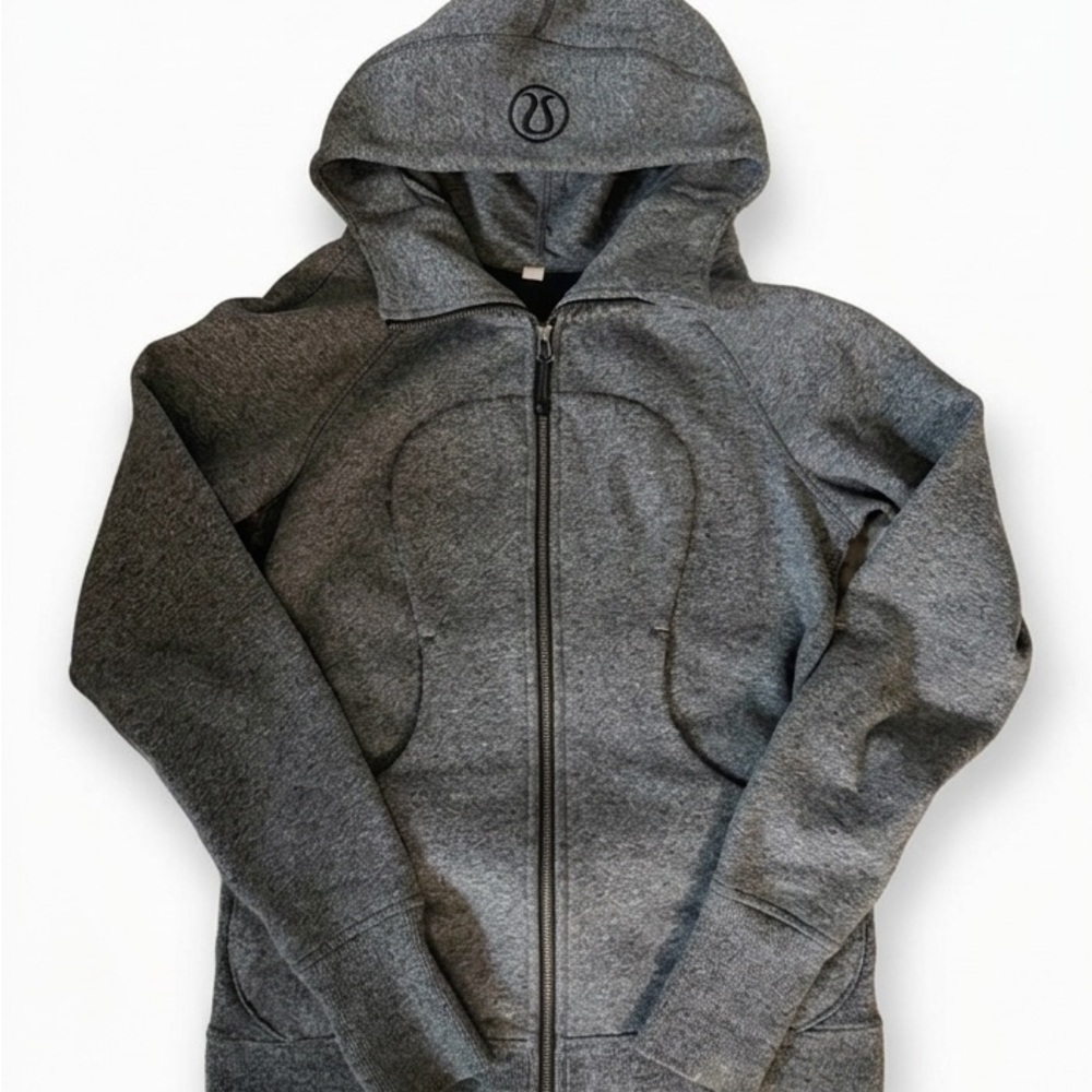 Lululemon SCUBA  Gray Zip-Up Hooded Jacket